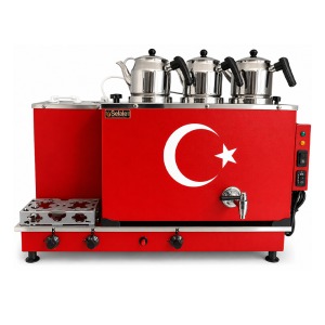 3 Demlikli Şelale Krom Kazan